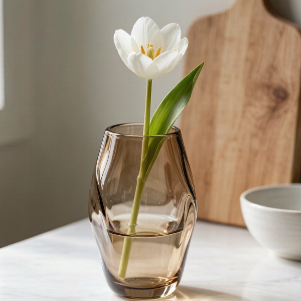 Hand Blown Glass Bud Vase