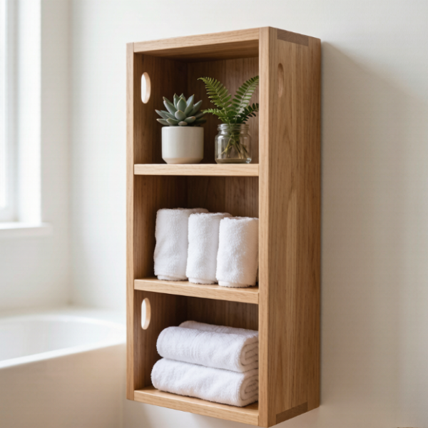 Three Tiered Wooden Display Shelf